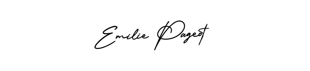 How to make Emilie Pageot name signature. Use AmerikaSignatureDemo-Regular style for creating short signs online. This is the latest handwritten sign. Emilie Pageot signature style 3 images and pictures png