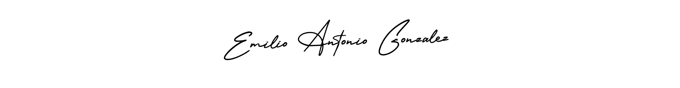 How to make Emilio Antonio Gonzalez name signature. Use AmerikaSignatureDemo-Regular style for creating short signs online. This is the latest handwritten sign. Emilio Antonio Gonzalez signature style 3 images and pictures png