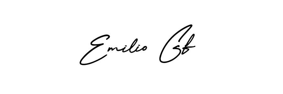 Best and Professional Signature Style for Emilio Gf. AmerikaSignatureDemo-Regular Best Signature Style Collection. Emilio Gf signature style 3 images and pictures png