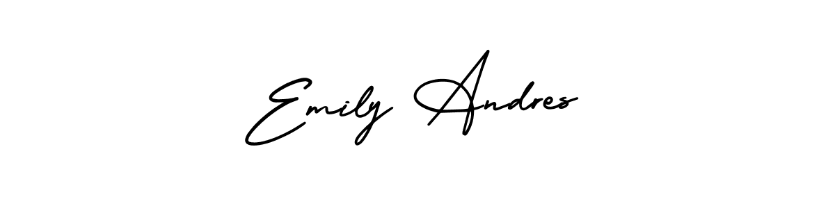 Make a short Emily Andres signature style. Manage your documents anywhere anytime using AmerikaSignatureDemo-Regular. Create and add eSignatures, submit forms, share and send files easily. Emily Andres signature style 3 images and pictures png