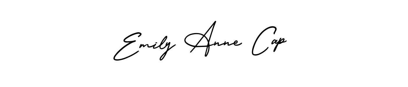 How to make Emily Anne Cap name signature. Use AmerikaSignatureDemo-Regular style for creating short signs online. This is the latest handwritten sign. Emily Anne Cap signature style 3 images and pictures png