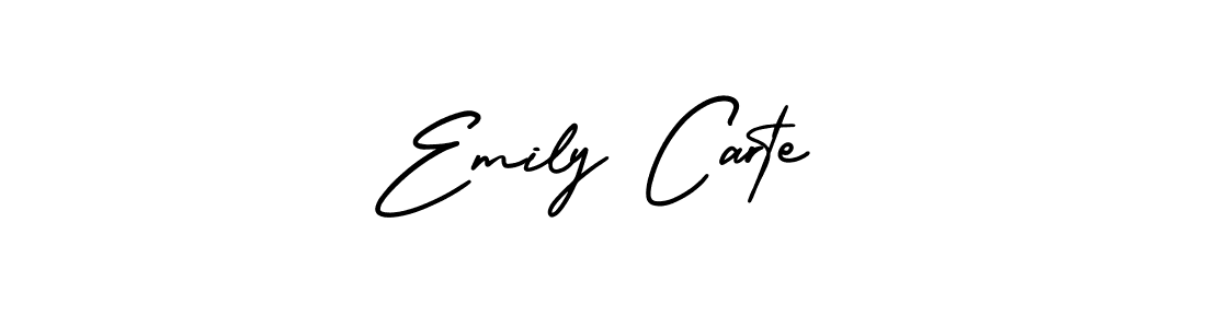 Check out images of Autograph of Emily Carte name. Actor Emily Carte Signature Style. AmerikaSignatureDemo-Regular is a professional sign style online. Emily Carte signature style 3 images and pictures png