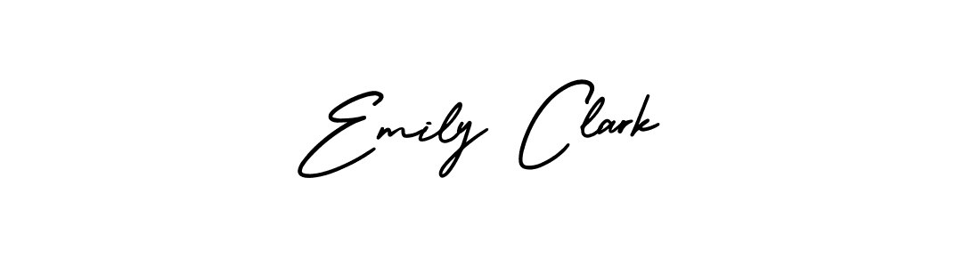 Make a beautiful signature design for name Emily Clark. With this signature (AmerikaSignatureDemo-Regular) style, you can create a handwritten signature for free. Emily Clark signature style 3 images and pictures png