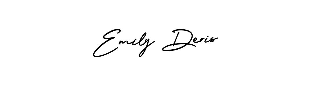 Make a short Emily Deris signature style. Manage your documents anywhere anytime using AmerikaSignatureDemo-Regular. Create and add eSignatures, submit forms, share and send files easily. Emily Deris signature style 3 images and pictures png