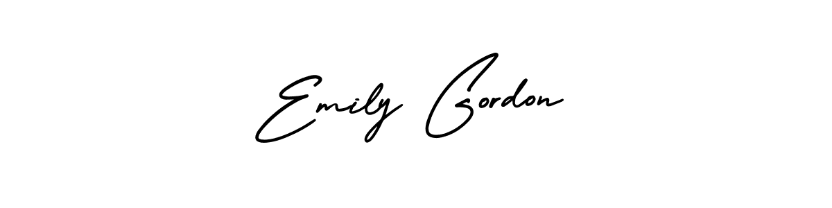Make a beautiful signature design for name Emily Gordon. With this signature (AmerikaSignatureDemo-Regular) style, you can create a handwritten signature for free. Emily Gordon signature style 3 images and pictures png
