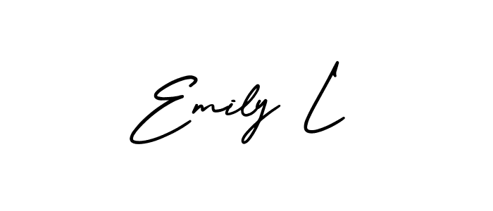 Also we have Emily L name is the best signature style. Create professional handwritten signature collection using AmerikaSignatureDemo-Regular autograph style. Emily L signature style 3 images and pictures png