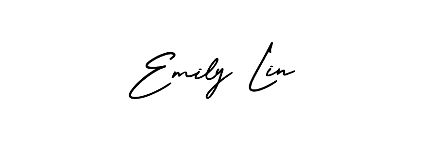 Use a signature maker to create a handwritten signature online. With this signature software, you can design (AmerikaSignatureDemo-Regular) your own signature for name Emily Lin. Emily Lin signature style 3 images and pictures png