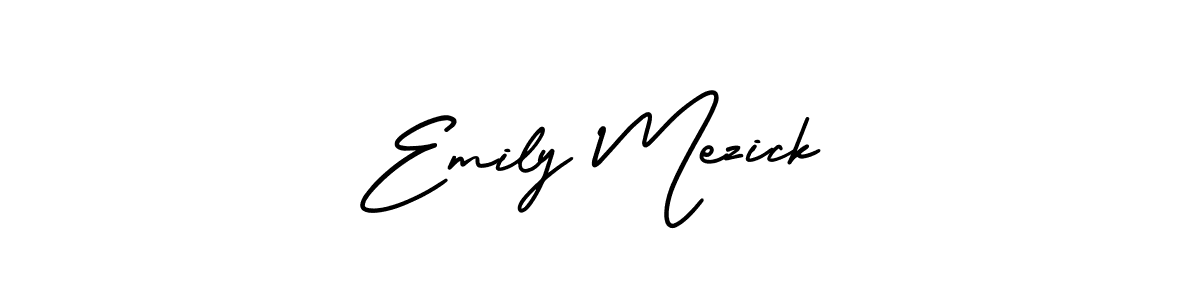 AmerikaSignatureDemo-Regular is a professional signature style that is perfect for those who want to add a touch of class to their signature. It is also a great choice for those who want to make their signature more unique. Get Emily Mezick name to fancy signature for free. Emily Mezick signature style 3 images and pictures png