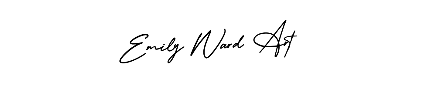 The best way (AmerikaSignatureDemo-Regular) to make a short signature is to pick only two or three words in your name. The name Emily Ward Art include a total of six letters. For converting this name. Emily Ward Art signature style 3 images and pictures png