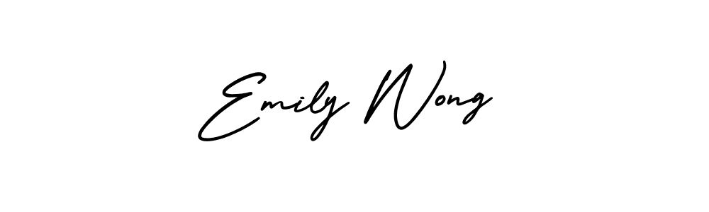 Best and Professional Signature Style for Emily Wong. AmerikaSignatureDemo-Regular Best Signature Style Collection. Emily Wong signature style 3 images and pictures png