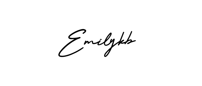 This is the best signature style for the Emilykb name. Also you like these signature font (AmerikaSignatureDemo-Regular). Mix name signature. Emilykb signature style 3 images and pictures png