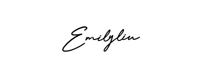 Once you've used our free online signature maker to create your best signature AmerikaSignatureDemo-Regular style, it's time to enjoy all of the benefits that Emilyliu name signing documents. Emilyliu signature style 3 images and pictures png