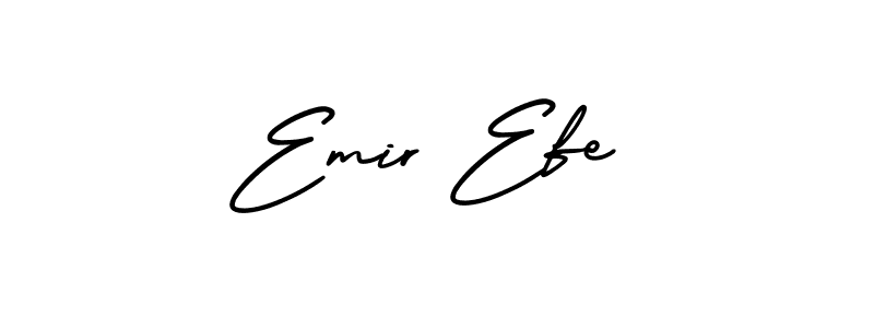 Emir Efe stylish signature style. Best Handwritten Sign (AmerikaSignatureDemo-Regular) for my name. Handwritten Signature Collection Ideas for my name Emir Efe. Emir Efe signature style 3 images and pictures png