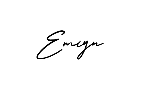 Design your own signature with our free online signature maker. With this signature software, you can create a handwritten (AmerikaSignatureDemo-Regular) signature for name Emiyn. Emiyn signature style 3 images and pictures png