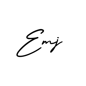 Create a beautiful signature design for name Emj. With this signature (AmerikaSignatureDemo-Regular) fonts, you can make a handwritten signature for free. Emj signature style 3 images and pictures png