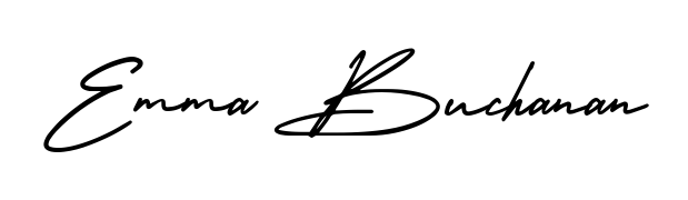 The AmerikaSignatureDemo-Regular font gives name Emma Buchanan a signature that looks effortless yet distinguished. Download high-res PNG instantly. Emma Buchanan signature style 3 images and pictures png