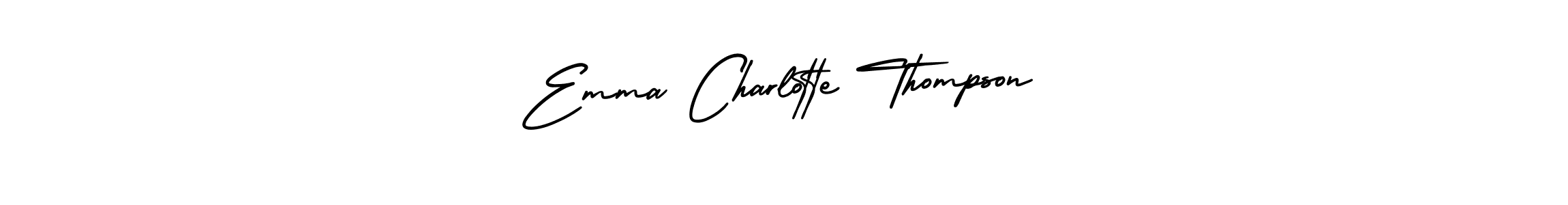 It looks lik you need a new signature style for name Emma Charlotte Thompson. Design unique handwritten (AmerikaSignatureDemo-Regular) signature with our free signature maker in just a few clicks. Emma Charlotte Thompson signature style 3 images and pictures png