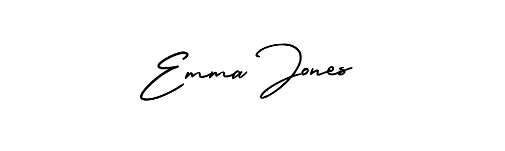 The best way (AmerikaSignatureDemo-Regular) to make a short signature is to pick only two or three words in your name. The name Emma Jones include a total of six letters. For converting this name. Emma Jones signature style 3 images and pictures png