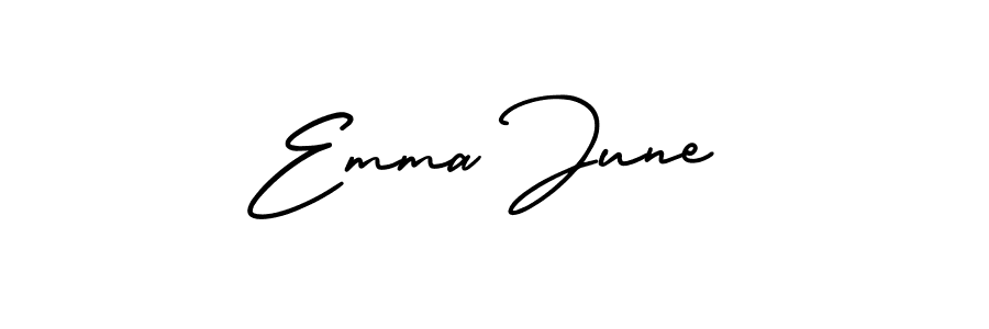 Create a beautiful signature design for name Emma June. With this signature (AmerikaSignatureDemo-Regular) fonts, you can make a handwritten signature for free. Emma June signature style 3 images and pictures png