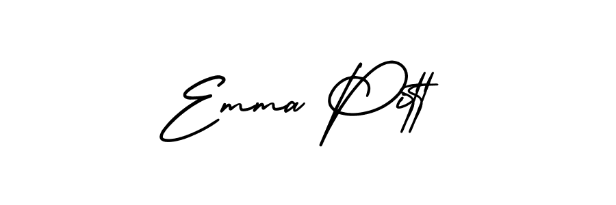 Design your own signature with our free online signature maker. With this signature software, you can create a handwritten (AmerikaSignatureDemo-Regular) signature for name Emma Pitt. Emma Pitt signature style 3 images and pictures png