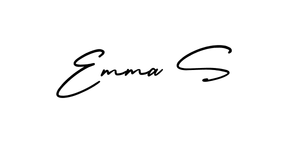 The best way (AmerikaSignatureDemo-Regular) to make a short signature is to pick only two or three words in your name. The name Emma S include a total of six letters. For converting this name. Emma S signature style 3 images and pictures png