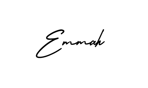 Use a signature maker to create a handwritten signature online. With this signature software, you can design (AmerikaSignatureDemo-Regular) your own signature for name Emmah. Emmah signature style 3 images and pictures png