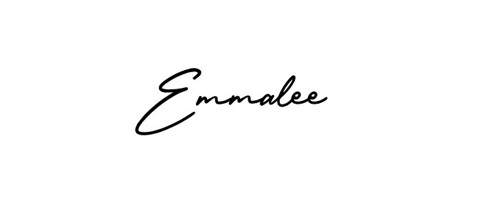 The best way (AmerikaSignatureDemo-Regular) to make a short signature is to pick only two or three words in your name. The name Emmalee include a total of six letters. For converting this name. Emmalee signature style 3 images and pictures png