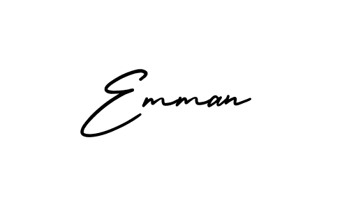 Make a beautiful signature design for name Emman. With this signature (AmerikaSignatureDemo-Regular) style, you can create a handwritten signature for free. Emman signature style 3 images and pictures png