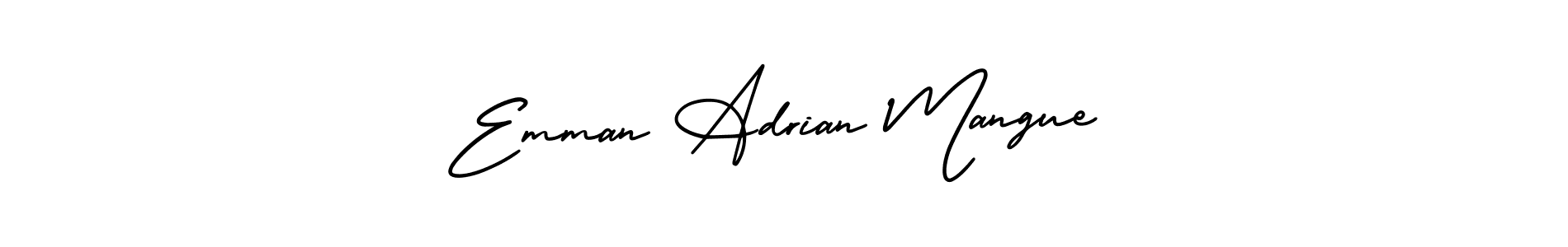 Here are the top 10 professional signature styles for the name Emman Adrian Mangue. These are the best autograph styles you can use for your name. Emman Adrian Mangue signature style 3 images and pictures png