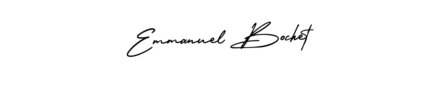 Create a beautiful signature design for name Emmanuel Bochet. With this signature (AmerikaSignatureDemo-Regular) fonts, you can make a handwritten signature for free. Emmanuel Bochet signature style 3 images and pictures png