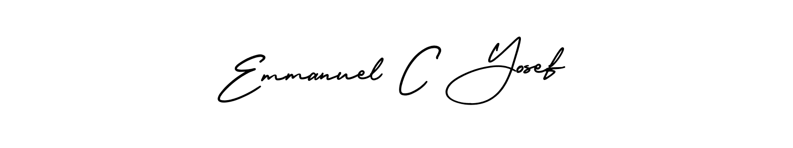 Make a beautiful signature design for name Emmanuel C Yosef. Use this online signature maker to create a handwritten signature for free. Emmanuel C Yosef signature style 3 images and pictures png