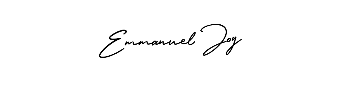 Emmanuel Joy stylish signature style. Best Handwritten Sign (AmerikaSignatureDemo-Regular) for my name. Handwritten Signature Collection Ideas for my name Emmanuel Joy. Emmanuel Joy signature style 3 images and pictures png