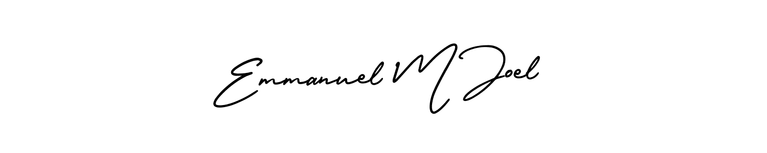 How to Draw Emmanuel M Joel signature style? AmerikaSignatureDemo-Regular is a latest design signature styles for name Emmanuel M Joel. Emmanuel M Joel signature style 3 images and pictures png