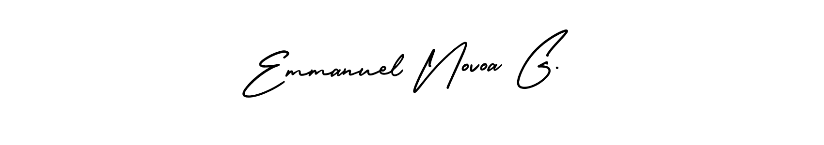 Design your own signature with our free online signature maker. With this signature software, you can create a handwritten (AmerikaSignatureDemo-Regular) signature for name Emmanuel Novoa G.. Emmanuel Novoa G. signature style 3 images and pictures png