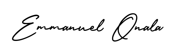 How to Draw Emmanuel Onala signature style? AmerikaSignatureDemo-Regular is a latest design signature styles for name Emmanuel Onala. Emmanuel Onala signature style 3 images and pictures png