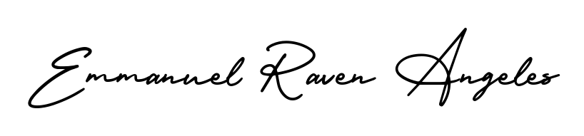 Express your personality with a custom Emmanuel Raven Angeles signature crafted with AmerikaSignatureDemo-Regular typography. Free transparent PNG download available. Emmanuel Raven Angeles signature style 3 images and pictures png