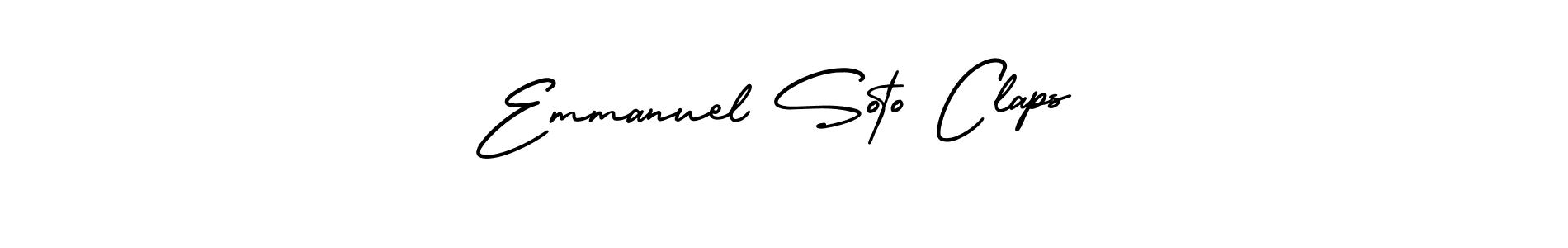 How to Draw Emmanuel Soto Claps signature style? AmerikaSignatureDemo-Regular is a latest design signature styles for name Emmanuel Soto Claps. Emmanuel Soto Claps signature style 3 images and pictures png