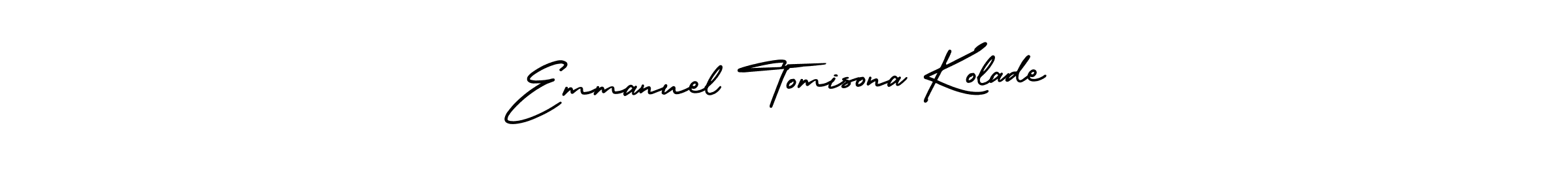 Check out images of Autograph of Emmanuel Tomisona Kolade name. Actor Emmanuel Tomisona Kolade Signature Style. AmerikaSignatureDemo-Regular is a professional sign style online. Emmanuel Tomisona Kolade signature style 3 images and pictures png