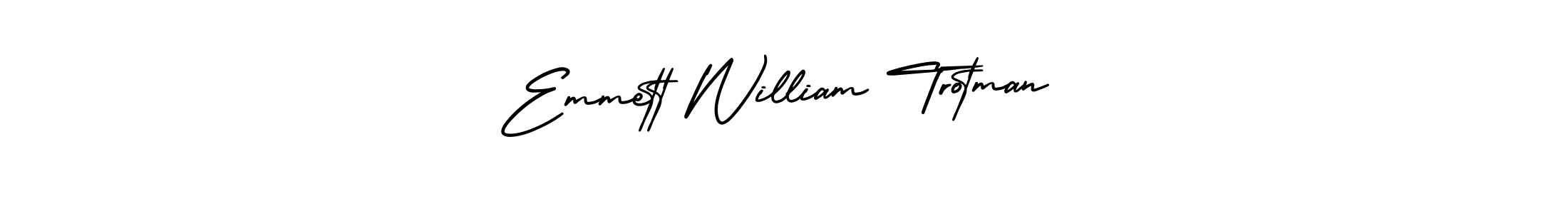 if you are searching for the best signature style for your name Emmett William Trotman. so please give up your signature search. here we have designed multiple signature styles  using AmerikaSignatureDemo-Regular. Emmett William Trotman signature style 3 images and pictures png