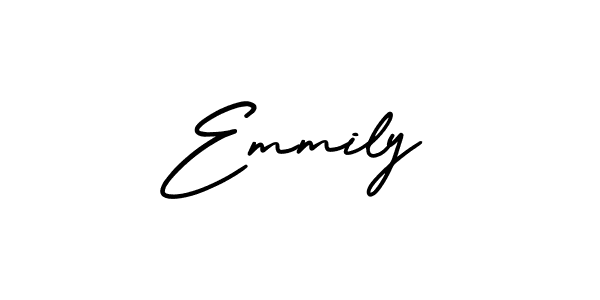 Design your own signature with our free online signature maker. With this signature software, you can create a handwritten (AmerikaSignatureDemo-Regular) signature for name Emmily. Emmily signature style 3 images and pictures png