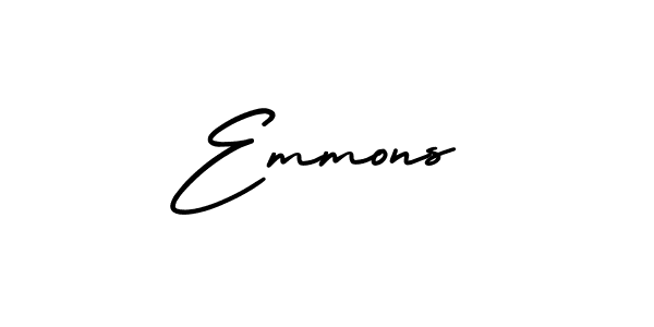 The best way (AmerikaSignatureDemo-Regular) to make a short signature is to pick only two or three words in your name. The name Emmons include a total of six letters. For converting this name. Emmons signature style 3 images and pictures png