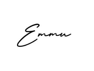 It looks lik you need a new signature style for name Emmu. Design unique handwritten (AmerikaSignatureDemo-Regular) signature with our free signature maker in just a few clicks. Emmu signature style 3 images and pictures png