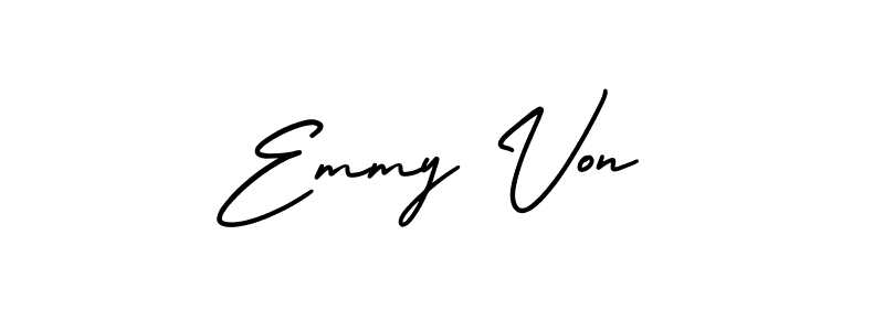 Also You can easily find your signature by using the search form. We will create Emmy Von name handwritten signature images for you free of cost using AmerikaSignatureDemo-Regular sign style. Emmy Von signature style 3 images and pictures png