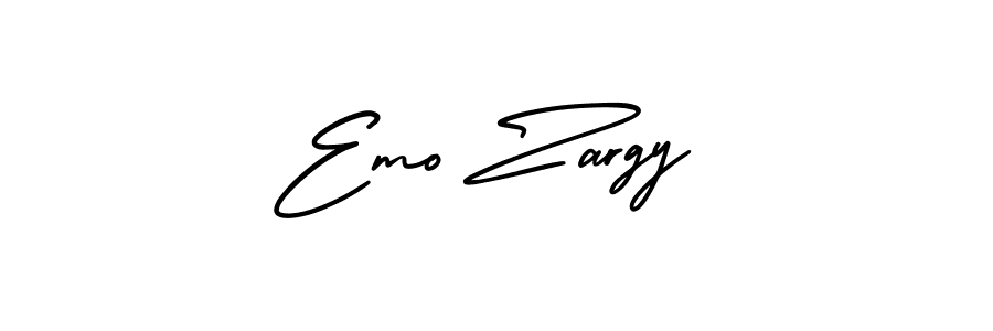 Use a signature maker to create a handwritten signature online. With this signature software, you can design (AmerikaSignatureDemo-Regular) your own signature for name Emo Zargy. Emo Zargy signature style 3 images and pictures png