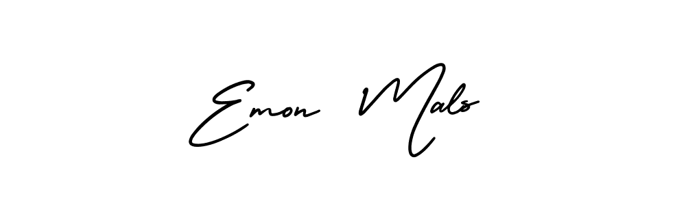 See photos of Emon  Mals official signature by Spectra . Check more albums & portfolios. Read reviews & check more about AmerikaSignatureDemo-Regular font. Emon  Mals signature style 3 images and pictures png