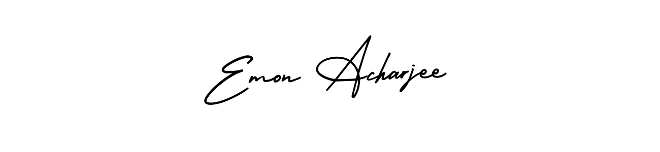 Create a beautiful signature design for name Emon Acharjee. With this signature (AmerikaSignatureDemo-Regular) fonts, you can make a handwritten signature for free. Emon Acharjee signature style 3 images and pictures png