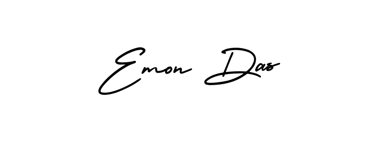 Make a beautiful signature design for name Emon Das. With this signature (AmerikaSignatureDemo-Regular) style, you can create a handwritten signature for free. Emon Das signature style 3 images and pictures png