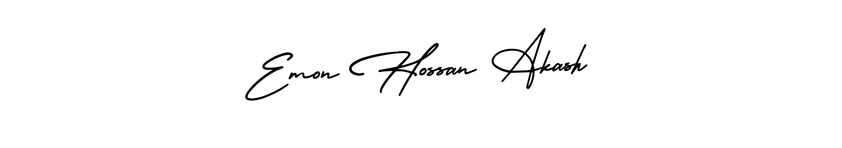 It looks lik you need a new signature style for name Emon Hossan Akash. Design unique handwritten (AmerikaSignatureDemo-Regular) signature with our free signature maker in just a few clicks. Emon Hossan Akash signature style 3 images and pictures png