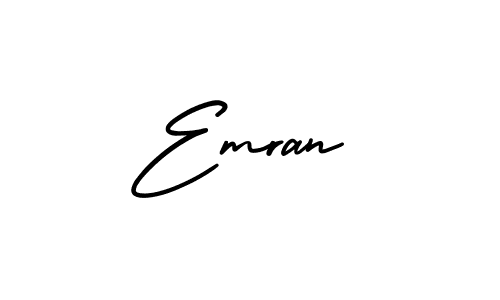 Make a beautiful signature design for name Emran. With this signature (AmerikaSignatureDemo-Regular) style, you can create a handwritten signature for free. Emran signature style 3 images and pictures png