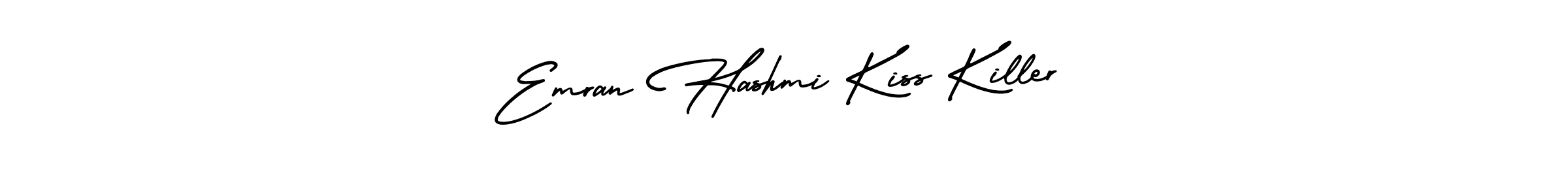 Make a short Emran Hashmi Kiss Killer signature style. Manage your documents anywhere anytime using AmerikaSignatureDemo-Regular. Create and add eSignatures, submit forms, share and send files easily. Emran Hashmi Kiss Killer signature style 3 images and pictures png